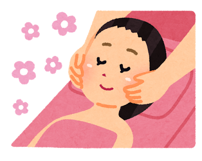 얼굴 마사지의 그림