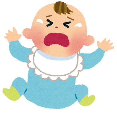 우는 아기 일러스트