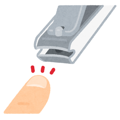 손톱을 자르는 그림