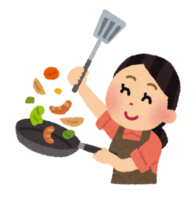 요리를하는 엄마의 그림